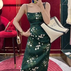 REFORMATION Frankie Silk Dress - Buena Petite